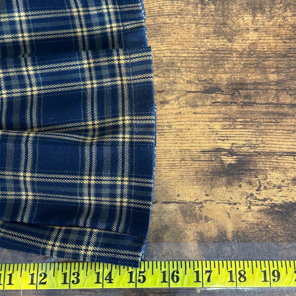 Full Tilt Plaid Pleated Mini Skirt XS Black Yellow Preppy Schoolgirl Academia - Picture 4 of 8